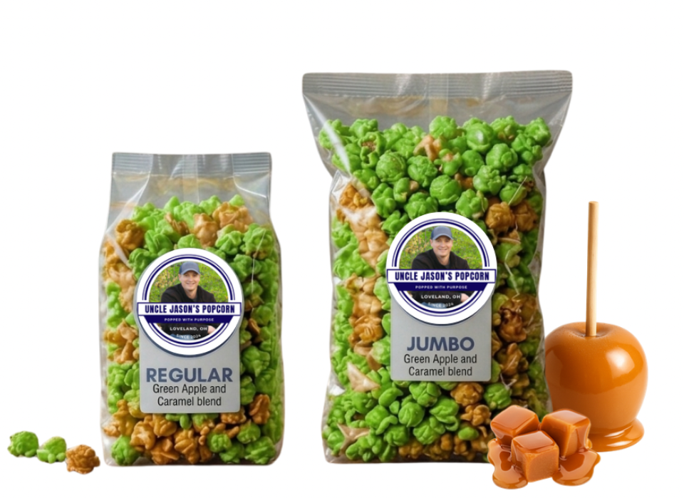 Green Apple and Caramel Popcorn Blend